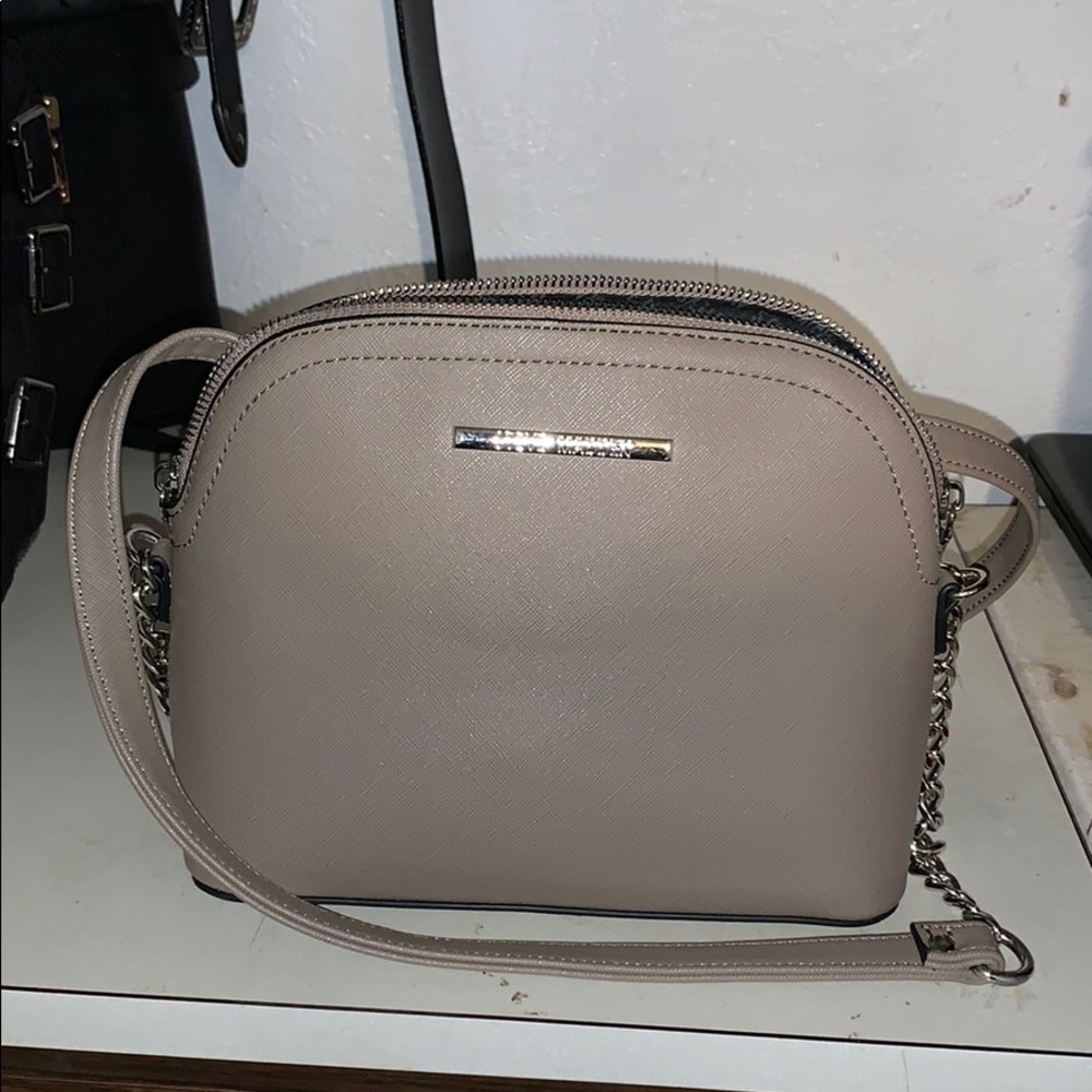 Taupe Steve Madden cross body.